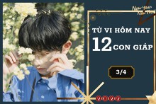 Tử vi hàng ngày hôm nay 3/4 của 12 con giáp: Tỵ sự nghiệp bấp bênh, Hợi tài lộc dồi dào