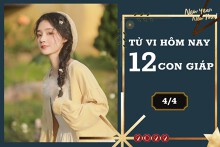 Tử vi hàng ngày hôm nay 4/4 của 12 con giáp: Ngọ công việc thuận lợi, Tý tài lộc sáng rõ
