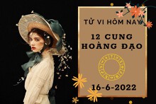 Tử vi hôm nay của 12 cung hoàng đạo ngày 16/6/2022: Cự Giải tài lộc dần cạn kiệt, Bọ Cạp dễ thay đổi tình cảm