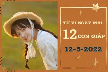 Tử vi ngày mai của 12 con giáp 12/5/2022: Dần có quý nhân phù trợ, Tỵ có tình yêu mới