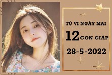Tử vi ngày mai của 12 con giáp 28/5/2022: Dần vượng tài lộc, Dậu sự nghiệp suôn sẻ