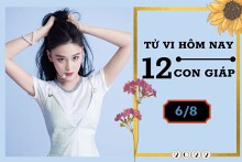 Tử vi hàng ngày hôm nay của 12 con giáp 6/8/2022: Tuất tình duyên lận đận, Thìn tài lộc đại cát