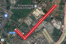 Đường sẽ mở theo quy hoạch ở phường Phú Thứ, thị xã Kinh Môn, tỉnh Hải Dương (phần 1)