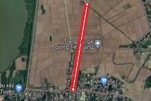 Đường sẽ mở theo quy hoạch ở xã Lê Ninh, thị xã Kinh Môn, tỉnh Hải Dương (phần 1)