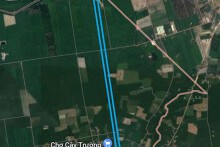 Đường sẽ mở theo quy hoạch ở xã Cây Trường 2, huyện Bàu Bàng, tỉnh Bình Dương (phần 1)