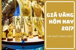 Giá vàng hôm nay 20/7: Vàng SJC tăng không quá 500.000 đồng/lượng