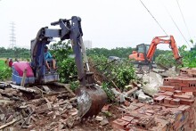 Hà Nội: Cưỡng chế phá dỡ nhiều công trình xây dựng trái phép ở Hoài Đức