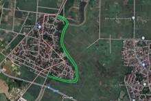 Đường sẽ mở theo quy hoạch ở xã Hương Ngải, huyện Thạch Thất, Hà Nội (phần 2)