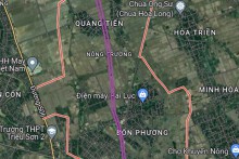 Đường sẽ mở theo quy hoạch ở xã Nông Trường, Triệu Sơn, Thanh Hoá