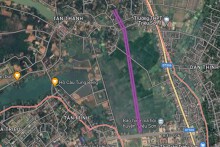Đường sẽ mở theo quy hoạch ở xã Minh Sơn, Triệu Sơn, Thanh Hoá