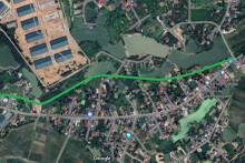 Đường có thể mở theo quy hoạch ở xã Thủy Xuân Tiên, huyện Chương Mỹ, Hà Nội (phần 3)