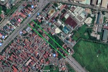 Đường sẽ mở theo quy hoạch ở phường Đức Giang, Long Biên, Hà Nội