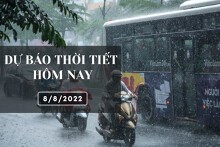 Dự báo thời tiết hôm nay 8/8/2022: Hà Nội, TP HCM vẫn có mưa rào và dông, Đà Nẵng có mưa vừa, mưa to