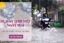 Dự báo thời tiết ngày mai 12/8/2022: Hà Nội vẫn có mưa rất to, Đà Nẵng và TP HCM ngày nắng, đêm ít mưa
