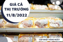 Giá cả thị trường hôm nay 11/8/2022: Sản phẩm thịt gà, thịt heo duy trì mức giá ổn định