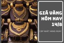 Giá vàng hôm nay 14/8: Vàng SJC giảm 150.000 đồng/lượng trong tuần qua