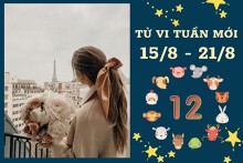 Tử vi tuần mới của 12 con giáp từ 15/8 đến 21/8: Tỵ tài lộc trung bình, Tuất tình cảm vượng phát