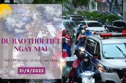 Dự báo thời tiết ngày mai 21/8/2022: Hà Nội, Đà Nẵng tiếp tục mưa to, có nơi mưa rất to, TP HCM nắng nhiều hơn