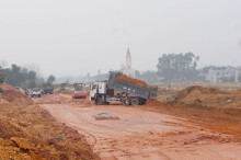 Tuyến đường trục chính tại TP Thái Nguyên tiếp tục chậm tiến độ