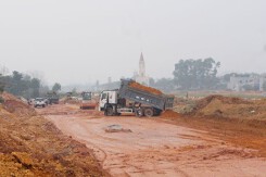 Tuyến đường trục chính tại TP Thái Nguyên tiếp tục chậm tiến độ