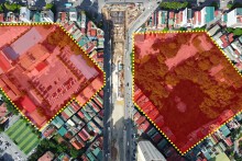 Những khu đất có thể xây thêm công trình cao tầng ở Lê Văn Lương, Lê Văn Lương kéo dài - Bài 5: Quy hoạch cụm công trình 30 tầng tại nút giao Tố Hữu - Khuất Duy Tiến