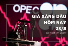 Giá xăng dầu hôm nay 23/8: Tiếp đà phục hồi, giá dầu tăng gần 2%