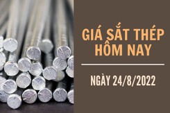 Giá sắt thép xây dựng hôm nay 24/8: Hợp đồng kỳ hạn tháng 10 tiếp đà tăng