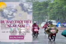 Dự báo thời tiết ngày mai 25/8/2022: Hà Nội, Đà Nẵng và TP HCM ngày nắng, chiều tối và đêm có mưa