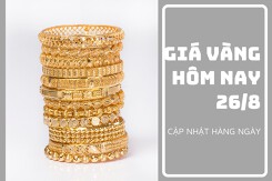 Giá vàng hôm nay 26/8: Tiếp tục giảm từ 50.000 đồng/lượng đến 100.000 đồng/lượng