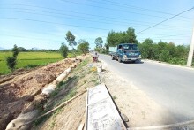 Quảng Nam: Tỉnh lộ 609B đang chậm tiến độ