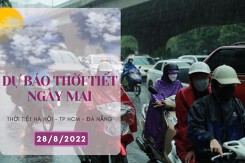 Dự báo thời tiết ngày mai 28/8/2022: Hà Nội, TP HCM tiếp tục có mưa rào và dông, Đà Nẵng nắng nóng nhẹ