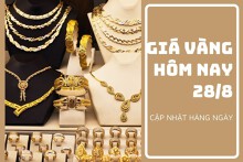 Giá vàng hôm nay 28/8: Vàng SJC giảm 100.000 đồng/lượng đến 200.000 đồng/lượng trong tuần qua