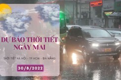 Dự báo thời tiết ngày mai 30/8/2022: Hà Nội tiếp tục nắng nóng, Đà Nẵng và TP HCM vẫn mưa vào chiều tối