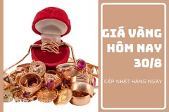 Giá vàng hôm nay 30/8: Đồng loạt tăng trở lại từ 50.000 đồng/lượng đến 150.000 đồng/lượng