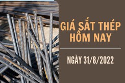 Giá sắt thép xây dựng hôm nay 31/8: Tiếp tục giảm, xuống mức 3.681 nhân dân tệ/tấn