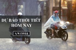 Dự báo thời tiết hôm nay 1/9/2022: Hà Nội đón mưa giải nhiệt, Đà Nẵng và TP HCM mưa dông còn kéo dài
