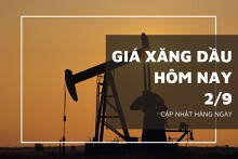 Giá xăng dầu hôm nay 2/9: Tiếp tục giảm trên 1% sau phiên hôm qua