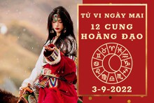 Tử vi ngày mai của 12 cung hoàng đạo 3/9/2022: Bảo Bình tài lộc ổn định, Cự Giải sự nghiệp trì trệ