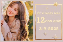 Tử vi ngày mai của 12 con giáp 3/9/2022: Hợi tài lộc suôn sẻ, Tỵ tình cảm bấp bênh