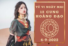 Tử vi ngày mai của 12 cung hoàng đạo 4/9/2022: Bọ Cạp tài lộc trôi chảy, Sư Tử tình duyên ấm êm