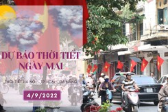 Dự báo thời tiết ngày mai 4/9/2022: Hà Nội nắng nóng, Đà Nẵng và TP HCM ngày nắng, chiều tối có mưa