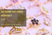 So sánh giá vàng hôm nay 3/9: Sau lễ Quốc khánh, vàng SJC giao dịch ở mức 66,72 triệu đồng/lượng