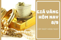 Giá vàng hôm nay 8/9: Vàng SJC tăng từ 100.000 đồng/lượng đến 200.000 đồng/lượng