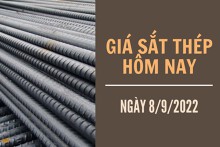 Giá sắt thép xây dựng hôm nay 8/9: Tăng trở lại trên Sàn Thượng Hải