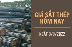 Giá sắt thép xây dựng hôm nay 9/9: Tiếp đà đi lên, đạt mức 3.767 nhân dân tệ/tấn