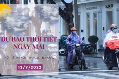 Dự báo thời tiết ngày mai 13/9/2022: Hà Nội, TP HCM sáng và đêm có mưa, Đà Nẵng ngày nắng, chiều mưa