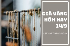 Giá vàng hôm nay 14/9: Đồng loạt giảm từ 100.000 đồng/lượng đến 350.000 đồng/lượng