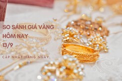 So sánh giá vàng hôm nay 13/9: Vàng SJC quay đầu tăng 200.000 đồng/lượng