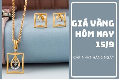 Giá vàng hôm nay 15/9: Vàng SJC giảm nhẹ 50.000 đồng/lượng