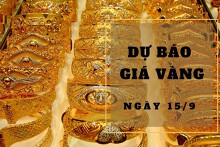 Dự báo giá vàng 15/9: Có thể nhích nhẹ vào đầu phiên?
